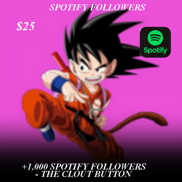 SPOTIFY CHANNEL FOLLOWERS - (+1K FOLLOWERS) = $25